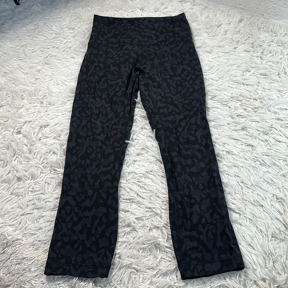 Lululemon Align Crop *21" Formation Camo Deep Coal Multi